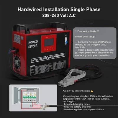 Chargeur de batterie au lithium 48v